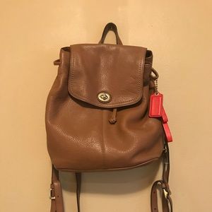 Coach Pebble Mini Leather Backpack